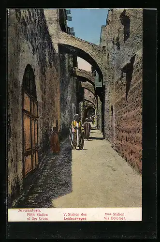 AK Jerusalem, V. Station des Leidensweges