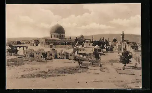 AK Jerusalem, Gesamtansicht des Tempelplatzes