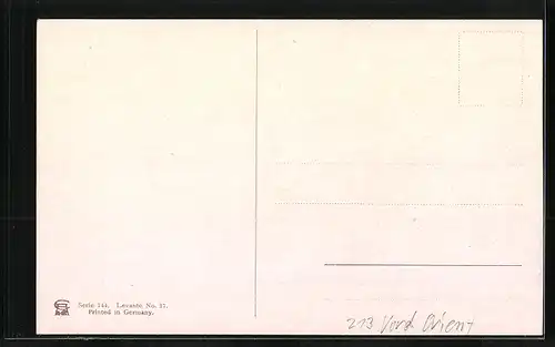 Künstler-AK Jaffa, Teilansicht mit Strand