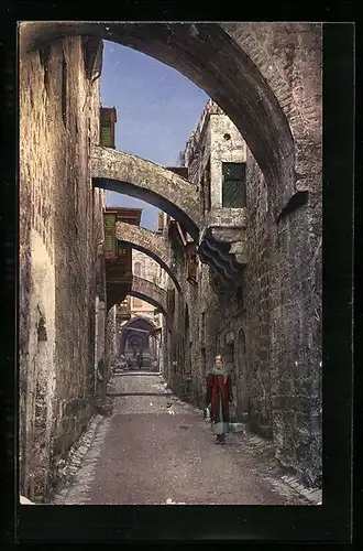 AK Jerusalem, In der Via Dolorosa