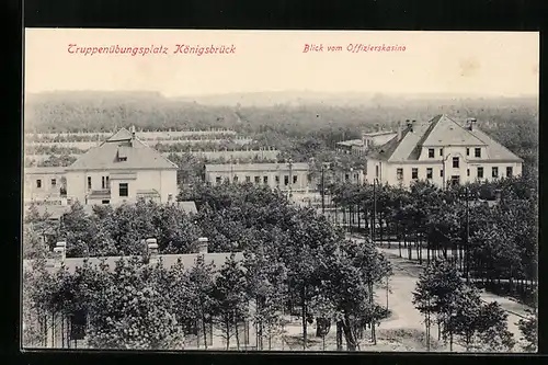 AK Königsbrück, Blick vom Offizierskasino