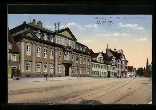 AK Offenburg i. B., Bezirksamt und Rathaus