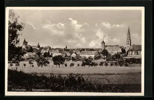 AK Primkenau, Gesamtansicht mit Kirche