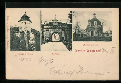 AK Komárom, Varkapu, Rosalia-templom