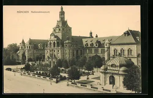 AK München, Blick auf das Nationalmuseum