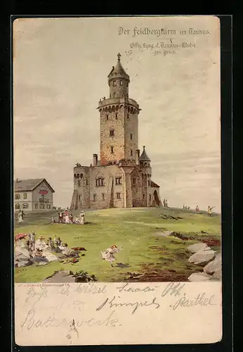 Lithographie Feldberg, Der Feldbergturm