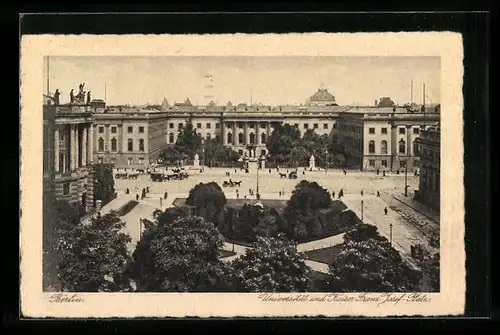 AK Berlin, Universität und Kaiser Franz Josef-Platz