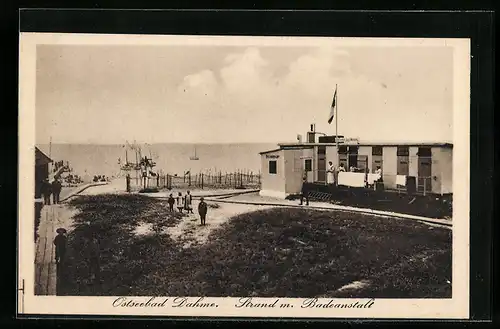 AK Ostseebad Dahme, Strand m. Badeanstalt