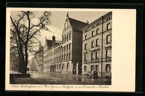 AK München, Mädchenlyzeum mit Humanistischem Realgymnasium, Luisenstrasse