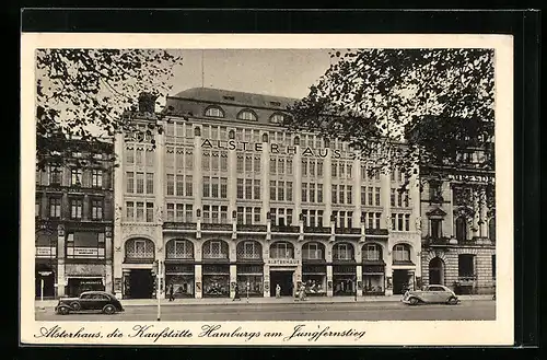 AK Hamburg, Kaufhaus Alsterhaus, Jungfernstieg