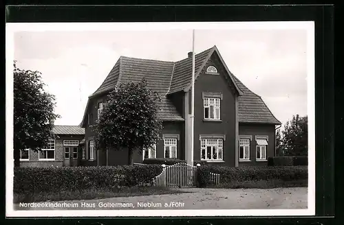 AK Nieblum a. Föhr, Nordseekinderheim Haus Goltermann