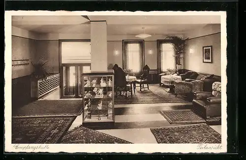 AK Berlin-Kreuzberg, Stuttgarter Hof, Anhalter Strasse 9, Empfangshalle, Teilansicht