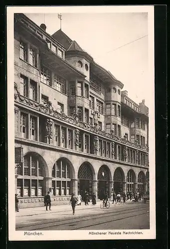 AK München, Verlagshaus Münchener Neueste Nachrichten, Sendlinger Strasse 8