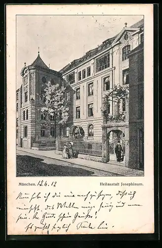 AK München, Heilanstalt Josephinum, Schönfeldstrasse 16-20