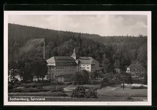 AK Sachsenburg, Blick zur Spinnerei