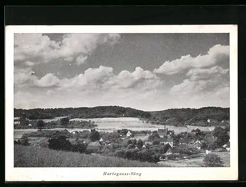 AK Hartegasse-Süng, Panorama des Ortes