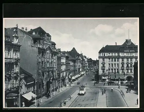 AK Kiel, Sophienblatt mit Strassenbahn