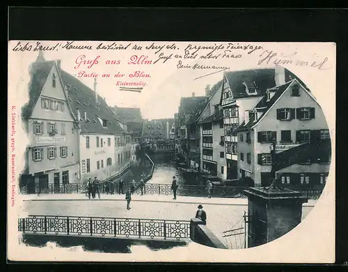 AK Ulm, Partie an der Blau, Kleinvenedig