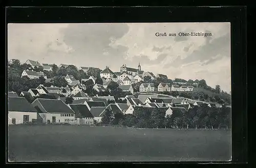 AK Ober-Elchingen, Panorama des Ortes
