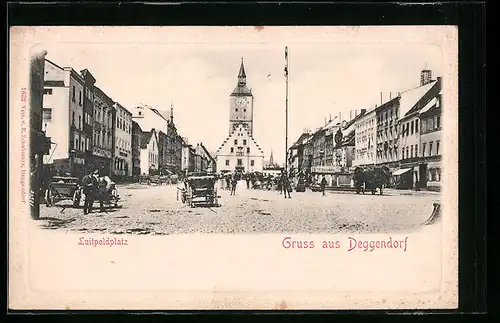 AK Deggendorf, Partie am Luitpoldplatz