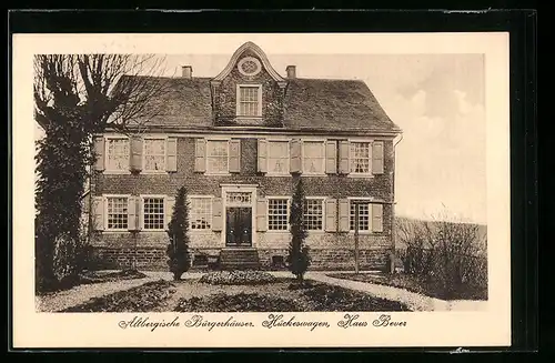 AK Hückeswagen, Altbergische Bürgerhäuser, Haus Bever