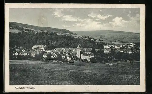 AK Wächtersbach, Ortsansicht mit Umgebung