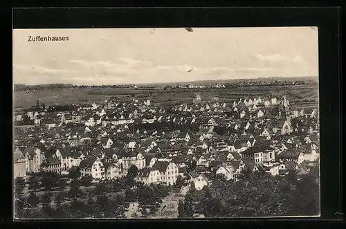 AK Zuffenhausen, Totalansicht aus der Vogelperspektive