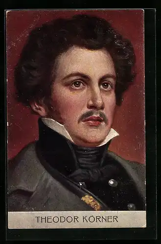 AK Portrait von Theodor Körner