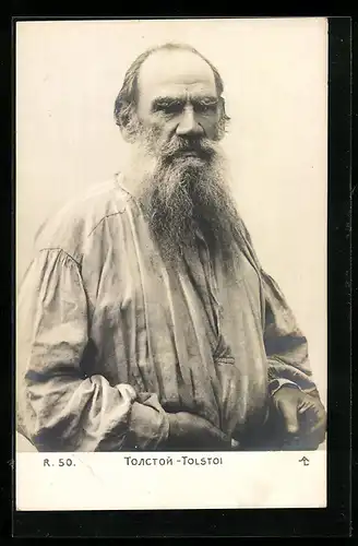 AK Leo Graf Tolstoi mit Vollbart
