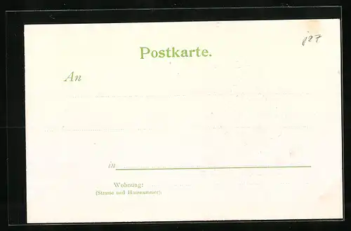 AK Josef Viktor von Scheffel, Deutscher Dichter