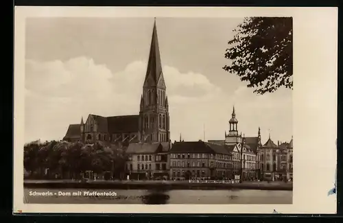 AK Schwerin, Dom mit Pfaffenteich