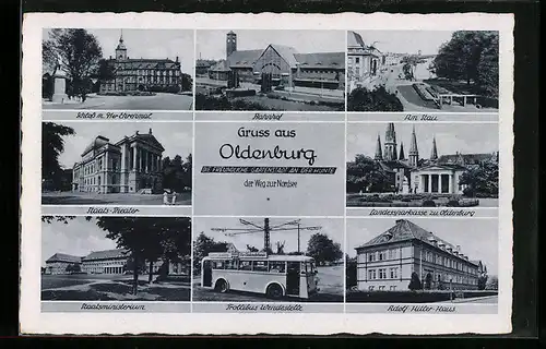 AK Oldenburg, Schloss, Staatstheater, Landessparkasse