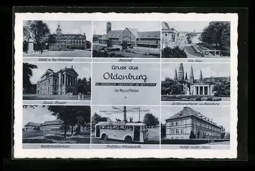 AK Oldenburg, Schloss, Staatstheater, Landessparkasse