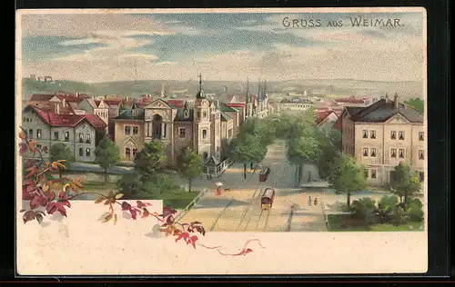 Lithographie Weimar, Gesamtansicht