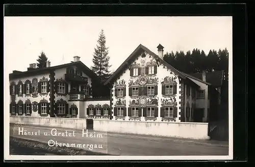 AK Oberammergau, Hänsel und Gretel Heim