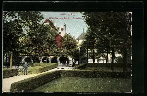 AK Köln-Lindenthal, Waldschenke im Stadtwald