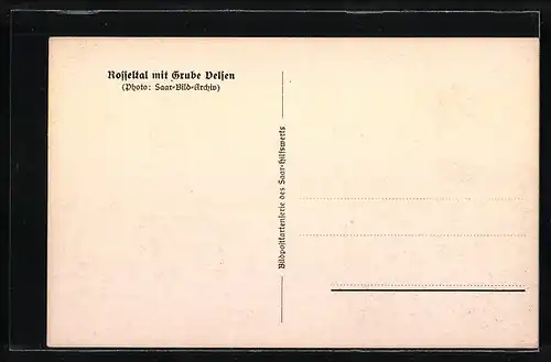 AK Rosseltal, Anlagen an der Grube Velsen