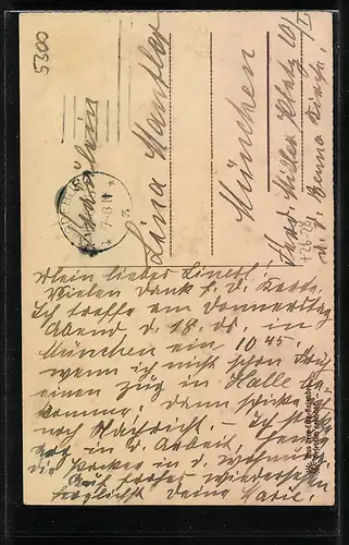 Steindruck-AK Bonn, Sterntor in alter Zeit