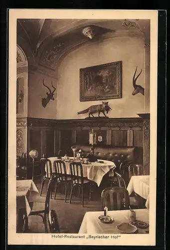 AK Köln, Hotel-Restaurant Bayrischer Hof, Innenansicht, An der Rechtschule 6