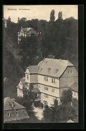 AK Marburg, Partie am Schlossberg