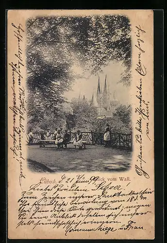 AK Lübeck, Blick vom Wall