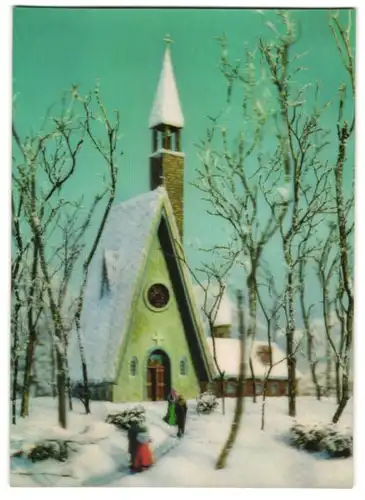 3D-AK Church in Winter, Kirche im Winter