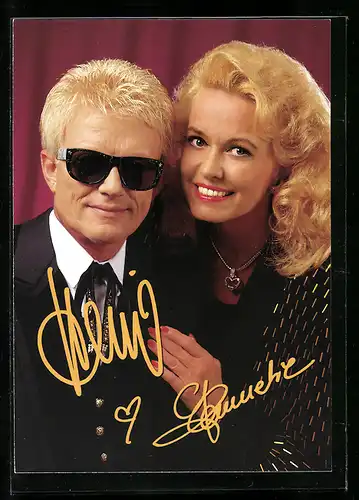 AK 3 Heino und Hannelore mit Sonnenbrille und Herzkette