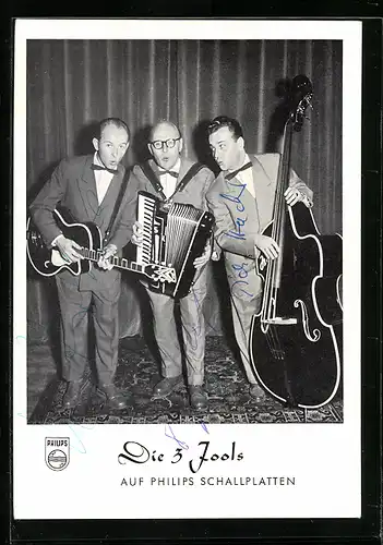 AK Musiker-Trio Die 3 Jools mit ihren Instrumenten