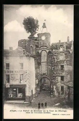 AK Allègre, Le Portail de Monsieur ou la Tour de l`Horloge