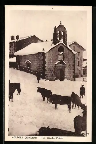 AK Allègre, le marché l`hiver