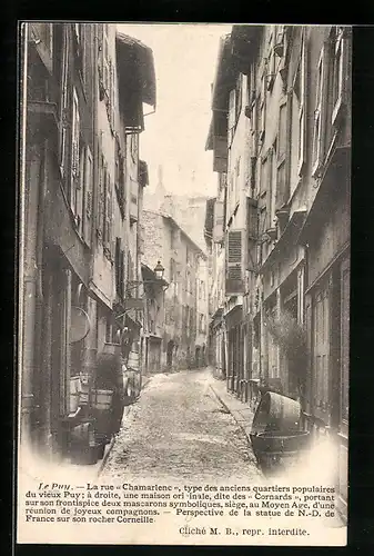 AK Le Puy, La rue Chamarlenc