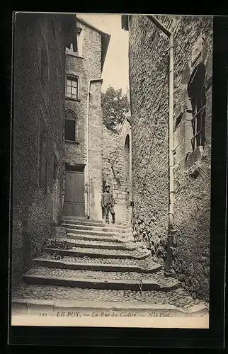 AK Le Puy, La Rue du Cloitre