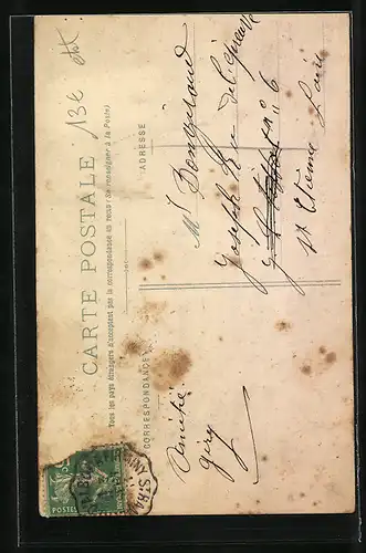 AK Dunières, La Rue Centrale