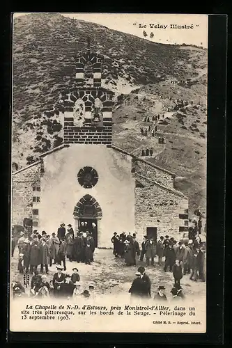 AK Monistrol-d`Allier, La Chapelle de N.-D. d`Estours